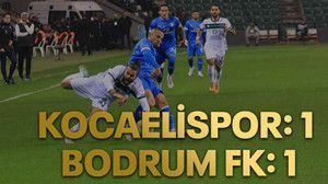 Kocaelispor: 1 Bodrum FK: 1